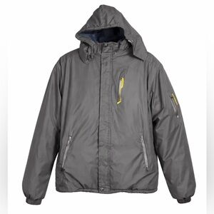 KORAMAN Men's Mountain Winter Ski Jacket Waterproof Fleece Coat Black XXL